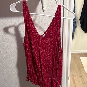 Old Navy Red Floral Women's Blouse